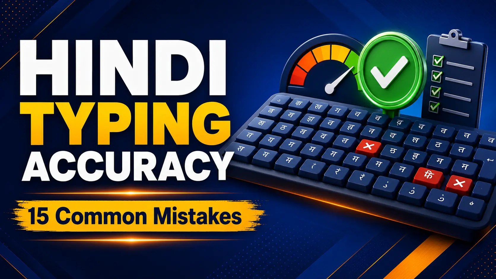 Hindi Typing में Accuracy कैसे बढ़ाएँ? बार-बार होने वाली 15 गलतियाँ